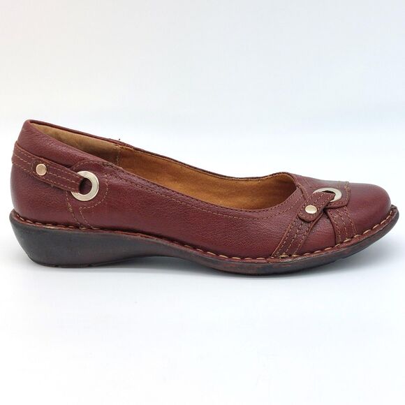 Montana Shoes - Montana Shoes Womens Size 6M Leather Comfort Slip On Loafers Flats Casual